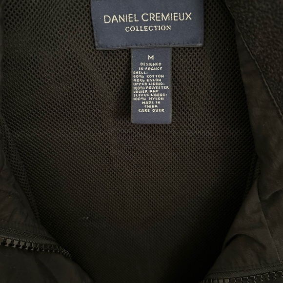 Daniel Cremieux windbreaker jacket, black. Size Medium. - Picture 2 of 5